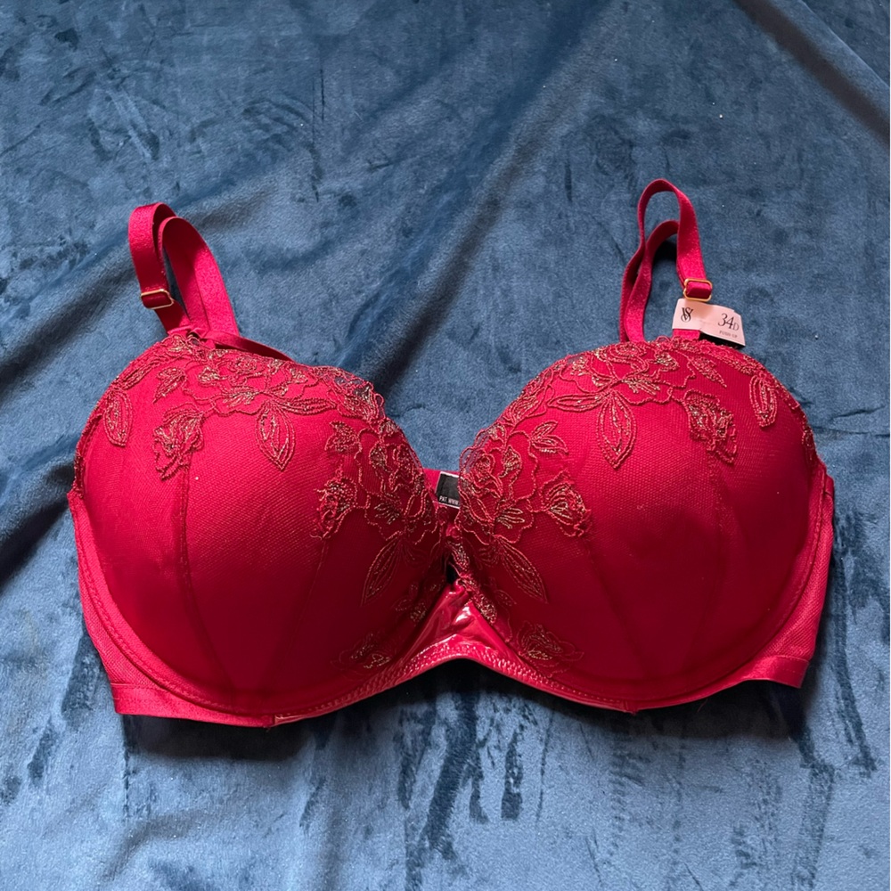 Victoria's Secret Red Lace Push-Up Bra